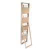 Le porte brochure en bois vue de dos