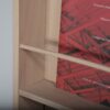 Détail de la finition bois du bac