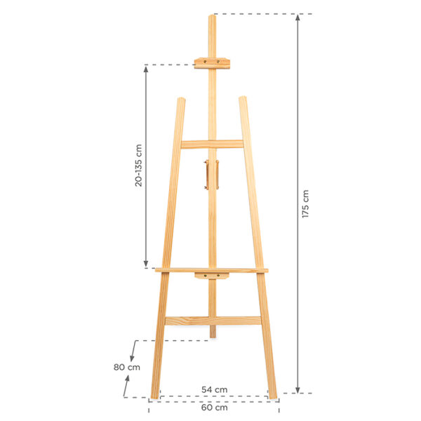 Dimensions du chevalet