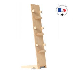 Porte flyer en bois sur pied