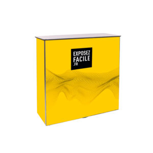 Comptoir de stand rigide et pliant personnalisable
